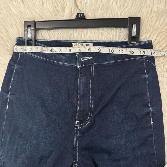 Free People Dark Blue Flare Jeans size 27 - Picture 8 of 12